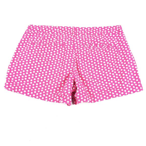 Old Navy 3" Chino Shorts 8 Seashell Print Dark Pink White Casual Khaki Beach M - Picture 2 of 10